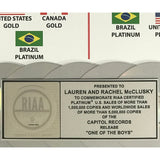 Katy Perry One Of The Boys RIAA Platinum Album 5M Worldwide Award - Record Award