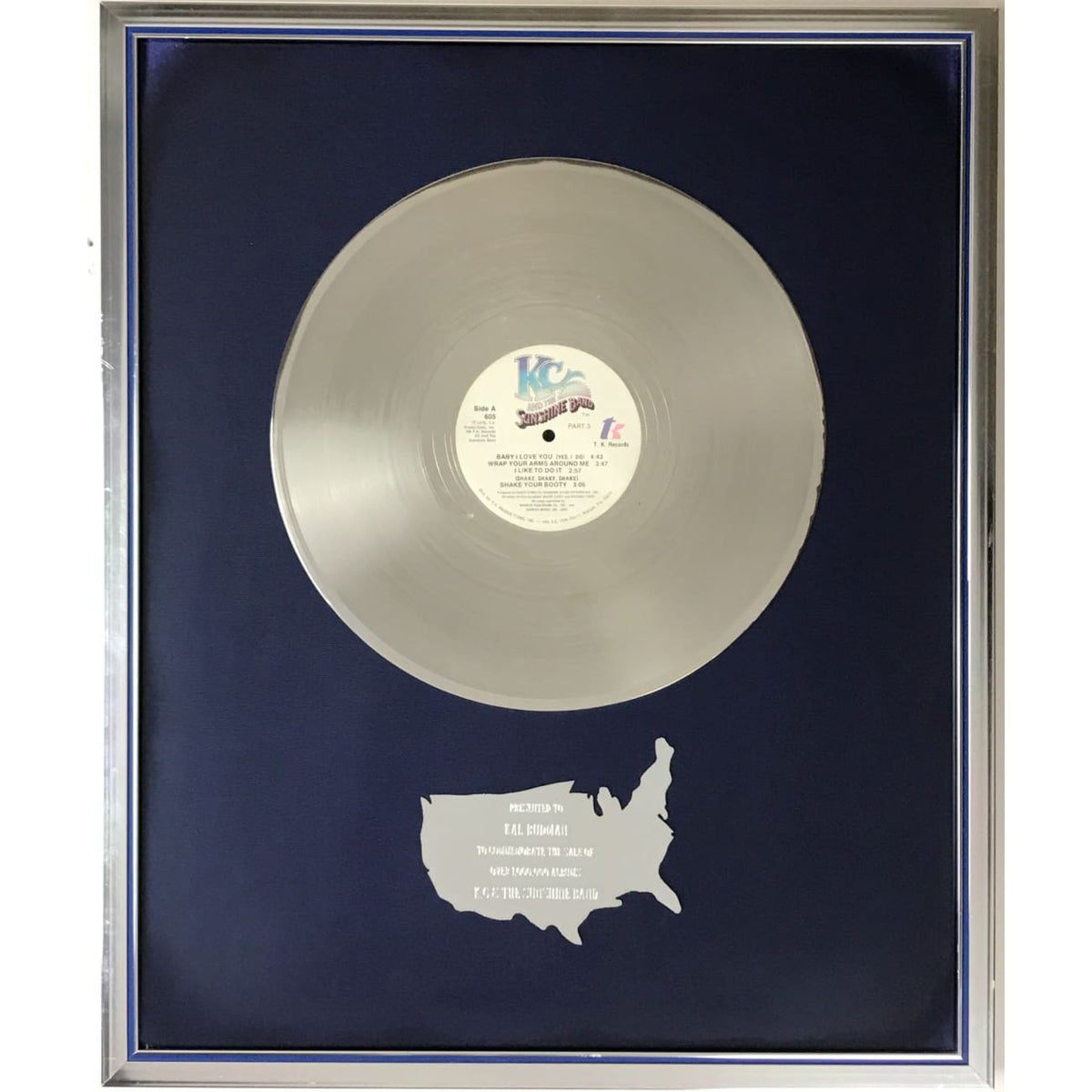 KC & the Sunshine Band 1976 label award –