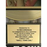Kellie Pickler Small Town Girl RIAA Gold Award - Record Award