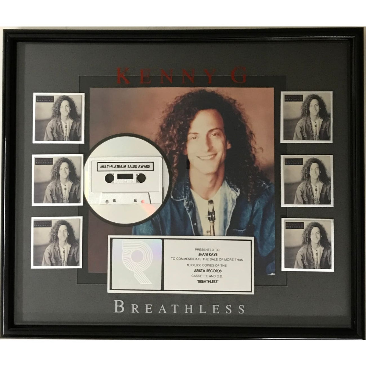 musicgoldmine.com - Kenny G Breathless RIAA 6x Multi-Platinum