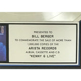 Kenny G Live RIAA Platinum Album Award - Record Award