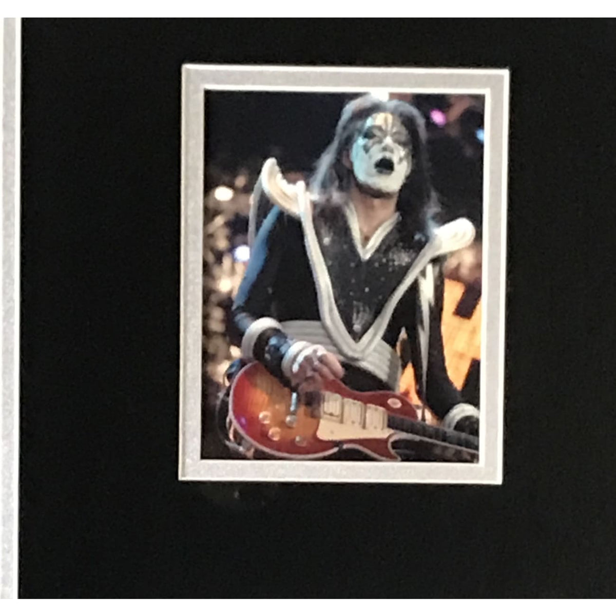 KISS Ace Frehley Autographed Memorabilia Collage w/JSA COA