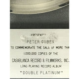 KISS Double Platinum RIAA Platinum LP Award