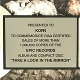 Korn Follow The Leader RIAA Platinum Album Award presented to Korn - RARE - Record Award