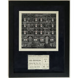 Led Zeppelin Physical Graffiti 1975 Concert Ticket Collage - Music Memorabilia Collage