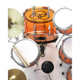 Zeppelin Tribute Amber Vistalite Mini Drum Kit - Miniatures