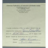 Leon Russell Signed 1962 Music Union Forms - RARE - Music Memorabilia Collage