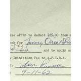Leon Russell Signed 1962 Music Union Forms - RARE - Music Memorabilia Collage