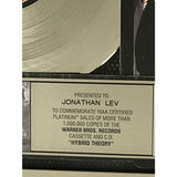 Linkin Park Hybrid Theory RIAA Platinum LP Award - Record Award