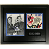 Lionel Richie Autographed We Are The World Photo Collage w/BAS COA - Music Memorabilia Collage