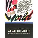 Lionel Richie Autographed We Are The World Photo Collage w/BAS COA - Music Memorabilia Collage