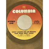 Loggins and Messina Your Mama Dont Dance White Matte RIAA Gold 45 Award - RARE