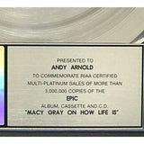 Macy Gray On How Life Is RIAA 3x Multi-Platinum Album Award - Record Award