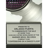 Madonna Confessions On A Dancefloor Warner Bros Special 8M Award - Record Award