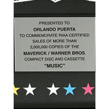 Madonna Music RIAA 2x Multi-Platinum Album Award - Record Award