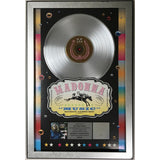 Madonna Music RIAA 2x Multi-Platinum Album Award - Record Award