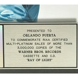 Madonna Ray Of Light RIAA 3x Multi-Platinum Album Award - Record Award