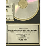Mariah Carey Music Box RIAA 9x Multi-Platinum Album Award - Record Award