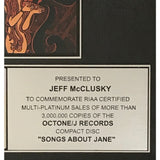Maroon 5 Songs About Jane RIAA Platinum LP Award - Record Award