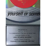 Matchbox 20 Yourself Or Someone Like You RIAA 3x Platinum Album Award