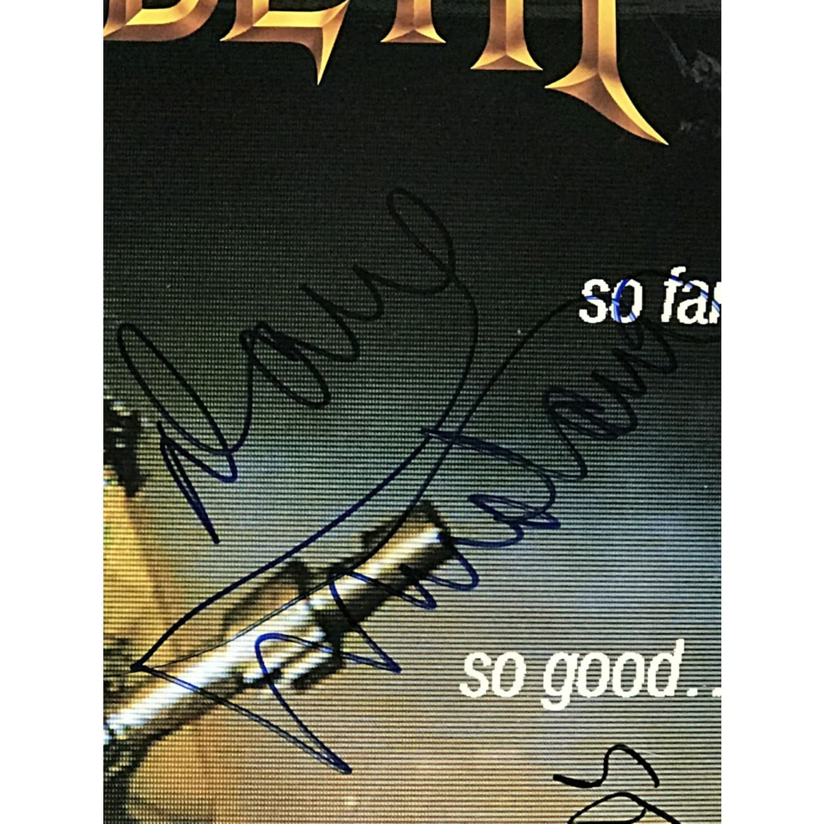 Megadeth Album So Far, So Good Signed by Dave Mustaine and the