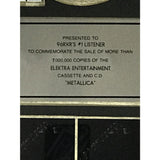 Metallica Black Album RIAA 7x Multi-Platinum Album Award