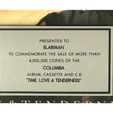 Michael Bolton Time Love & Tenderness RIAA Special 4x Multi-Platinum Album Award