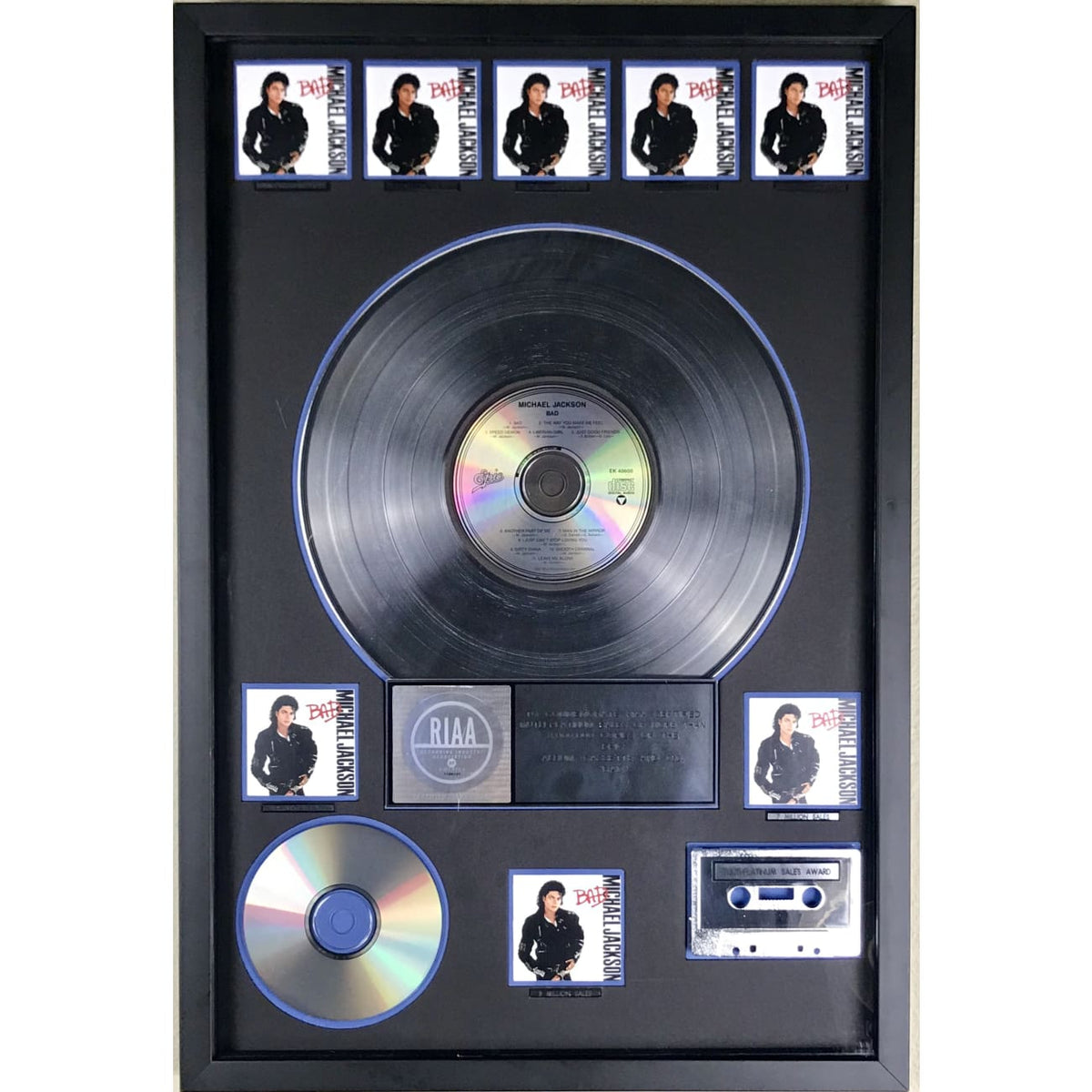 Gold Record & CD Presentation, Bad by Michael Jackson