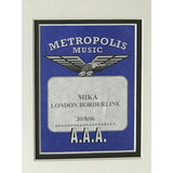 MIKA 2006 UK Backstage Pass & Poster Collage