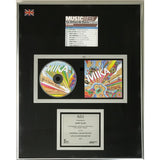 MIKA Life In Cartoon Motion BPI Platinum Album Award - Record Award