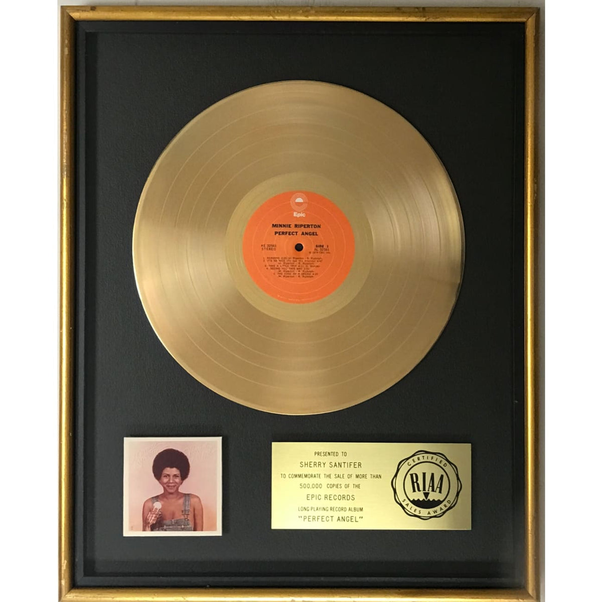 musicgoldmine.com - Minnie Ripperton Perfect Angel RIAA Gold LP