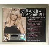 Miranda Lambert Revolution & The House That Built Me RIAA Platinum Award - Record Award