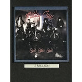 Mötley Crüe Girls Girls Girls RIAA 2x Multi-Platinum LP Award - Record Award