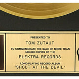 Mötley Crüe Shout At The Devil RIAA Gold Album Award - Record Award