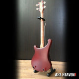 Motorhead Lemmy Signature Carved Mini Bass Guitar Replica - Miniatures