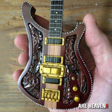 Motorhead Lemmy Signature Carved Mini Bass Guitar Replica - Miniatures
