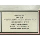 Natalie Cole Unforgettable With Love RIAA 2x Multi-Platinum Award - Record Award