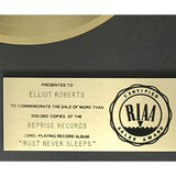 Neil Young & Crazy Horse Rust Never Sleeps RIAA Gold Album Award - Record Award