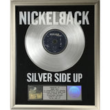 Nickelback Silver Side Up RIAA Platinum Album Award - Record Award