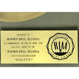 Nicolette Larson Nicolette RIAA Gold LP Award - Record Award