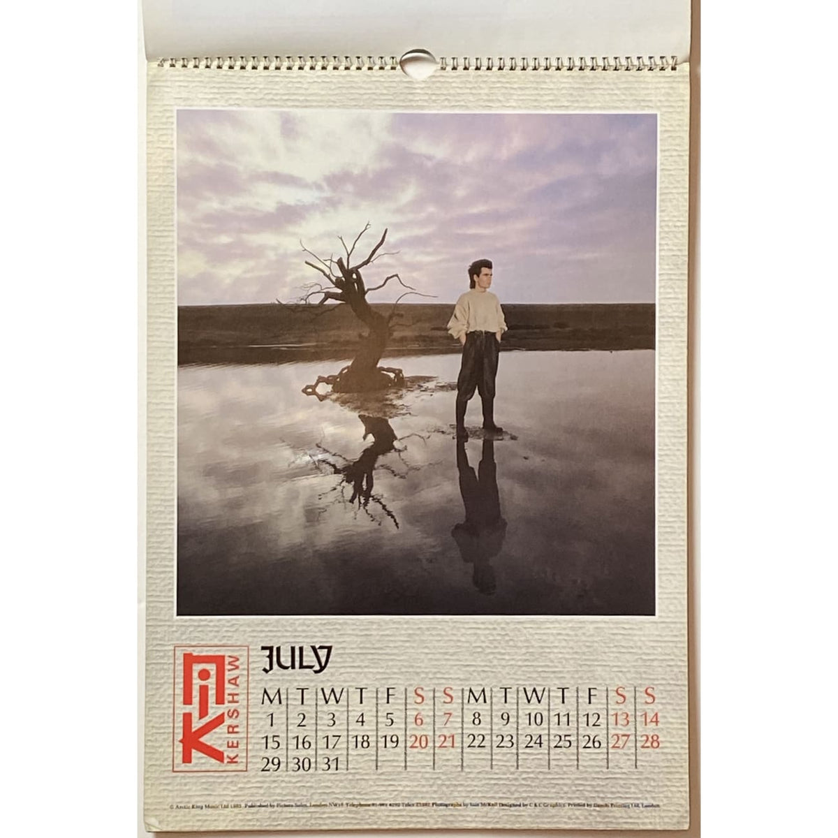 Nik Kershaw Official 1985 Calendar – MusicGoldmine.com