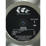 Nirvana Nevermind RIAA 4x Multi-Platinum LP Award presented to Nirvana - RARE - Record Award