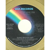 Olivia Newton-John I Honestly Love You White Matte RIAA Gold 45 Award - RARE - Record Award