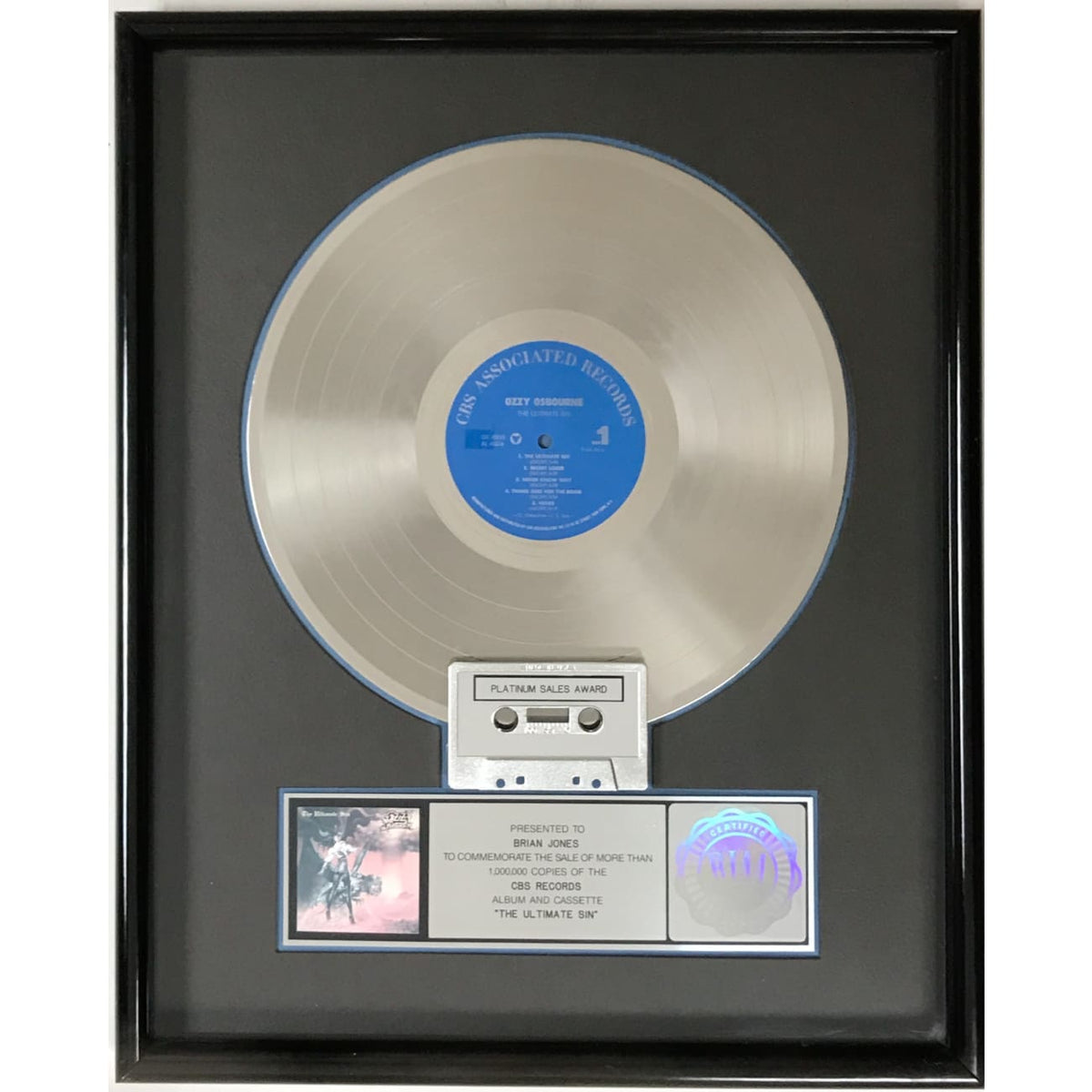 ozzy osbourne platinum albums