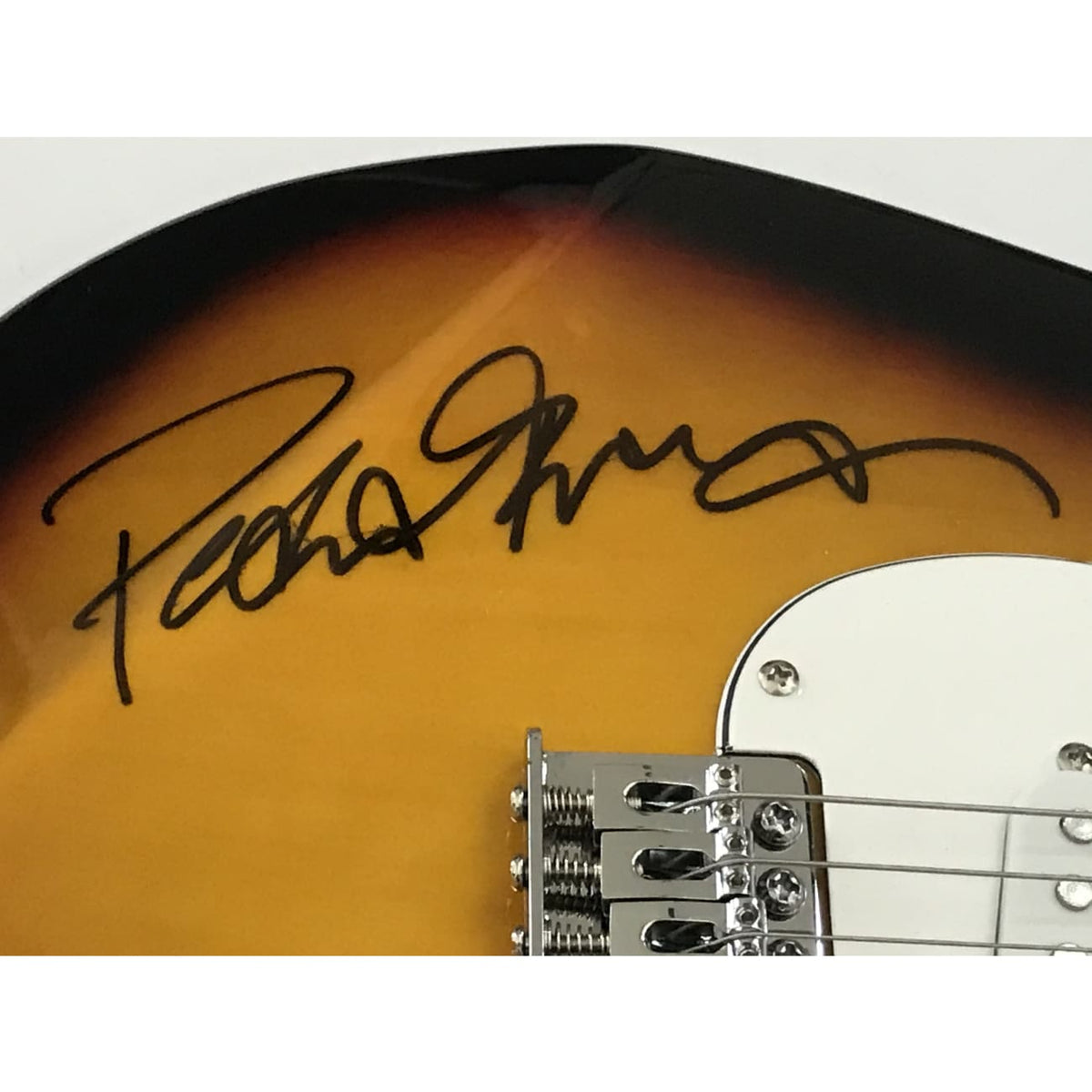 Peter Frampton Signed Guitar w/PSA LOA – MusicGoldmine.com