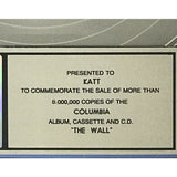 Pink Floyd The Wall RIAA 8x Multi-Platinum Award - Record Award