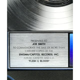 Poison Flesh and Blood RIAA 3x Platinum Album Award