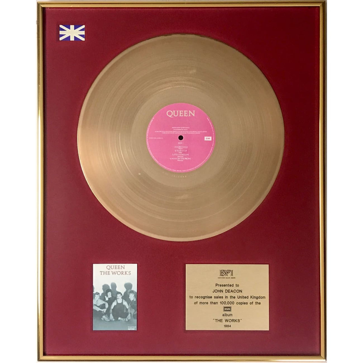 Queen The Works サイン入り Queen – The Works – Vinyl (LP, Album, Stereo), 1984