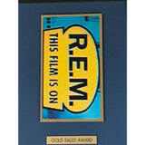 REM This Film Is On RIAA Gold Video Award - Record Award