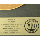 Rod Stewart A Night On The Town RIAA Gold LP Award - Record Award